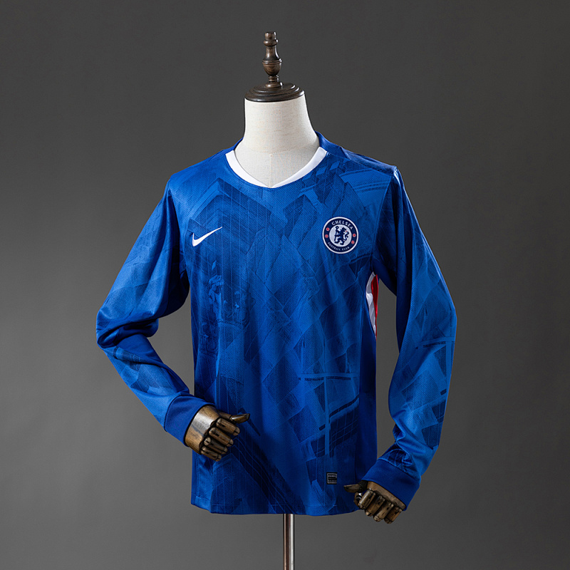 Chelsea 25/26 Home Long Sleeve Jersey S-4XL (front)