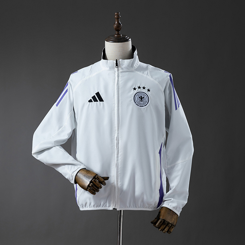German Reversible Jacket Windbreaker - White & Black S-XXL (front)