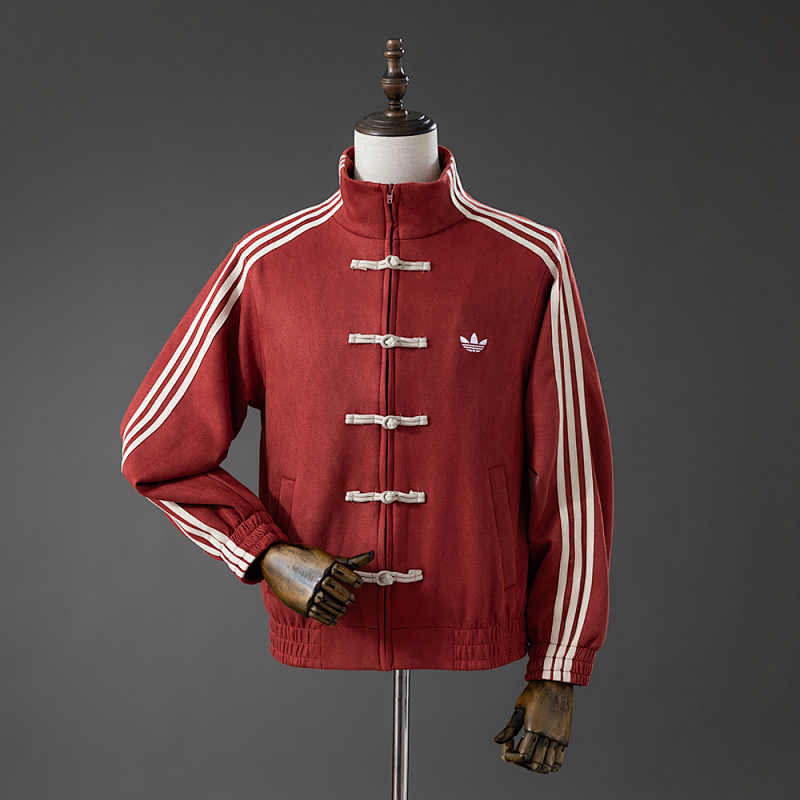 (Chinese New Year) Tang-style jacket - Red S-XXL (front)