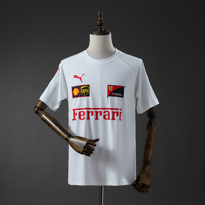 Scuderia Ferrari F1 2025 White T-shirt S-3XL (front)
