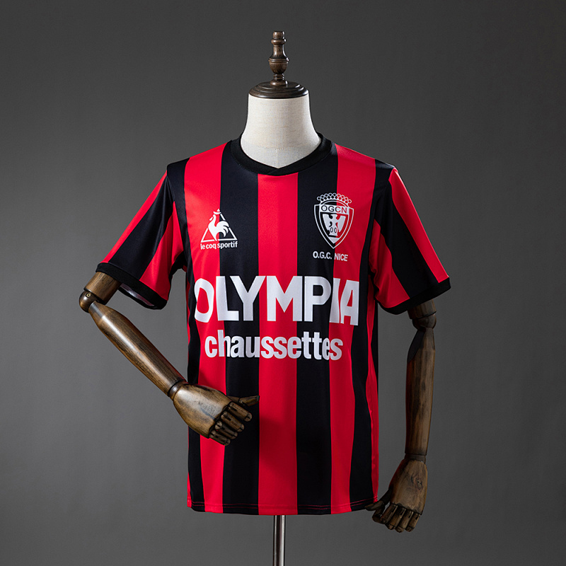 OGC Nice 77/78 Home Retro Jersey S-XXL (front)
