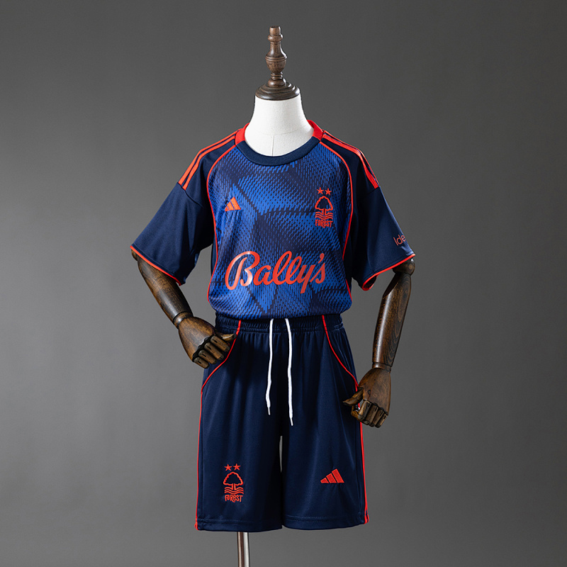 Nottingham Forest 25/26 Third Away Kids Kit Jersey Size 16-28 (front)