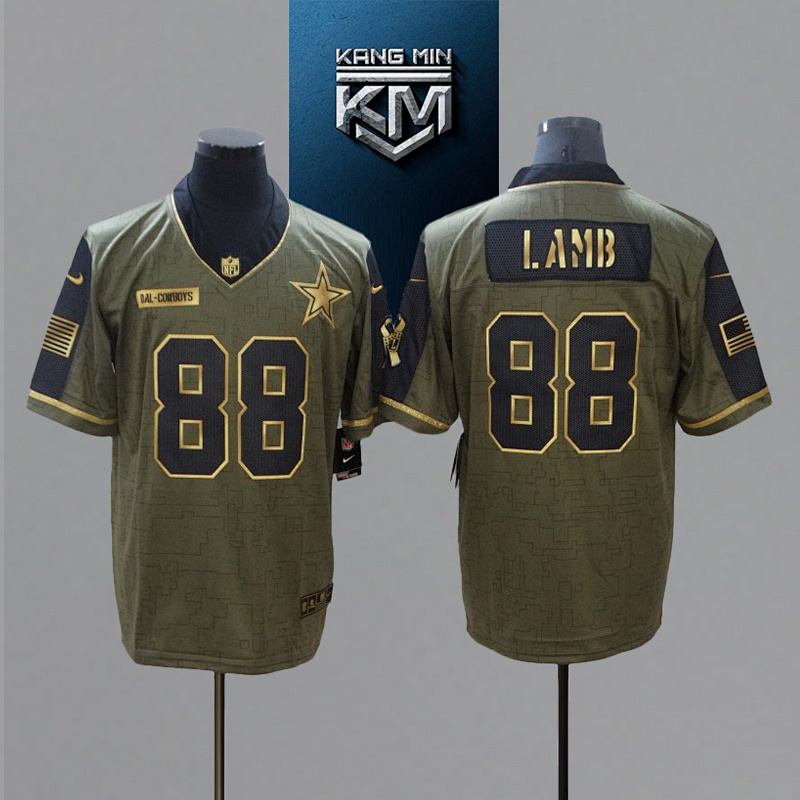 2021 New Tribute Gold Edition NFL Jersey  S-XXXL (front)