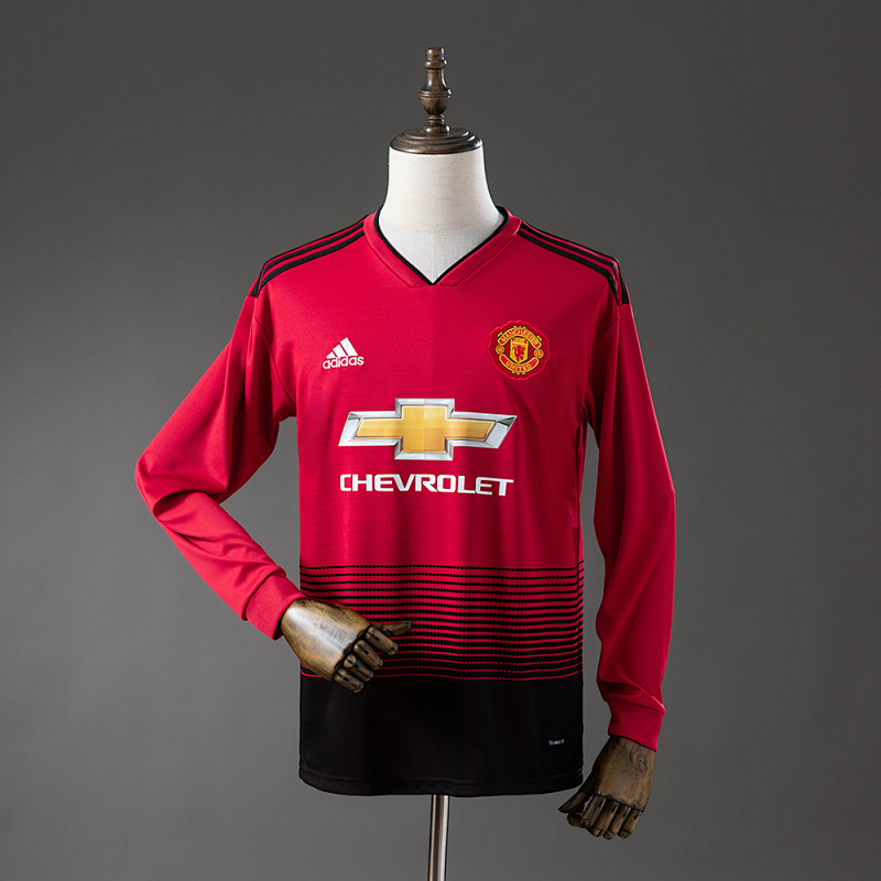 M-U 1819 Home Long-Sleeve Retro Jersey S-XXL (front)