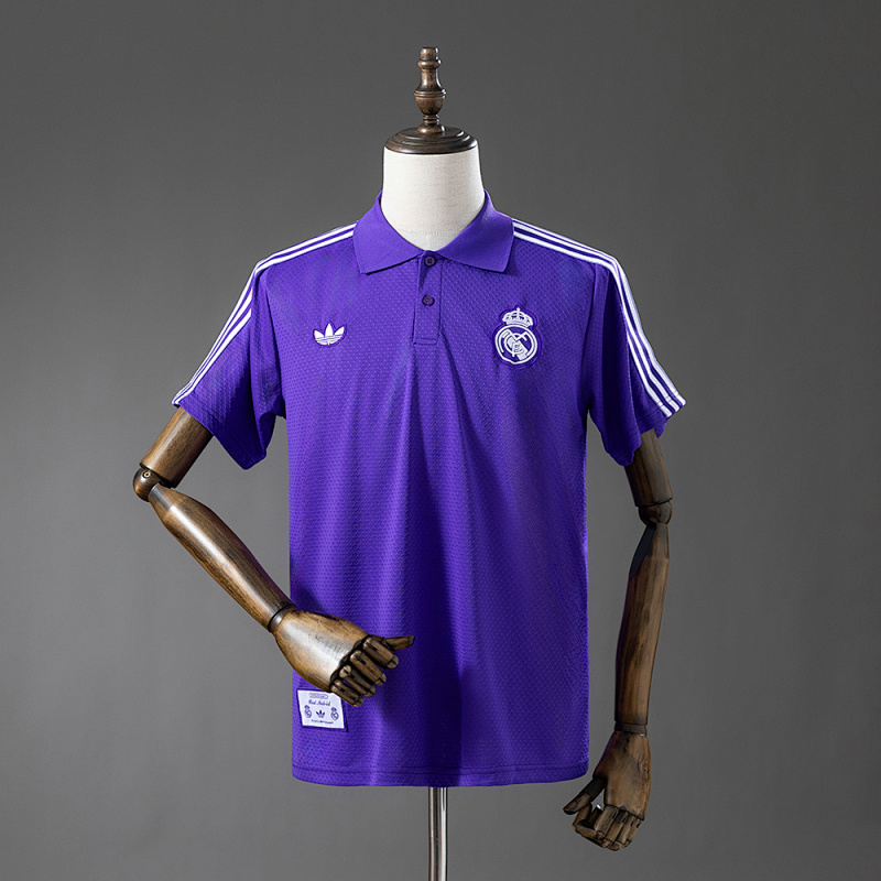 Real Madrid 25/26 POLO - Purple S-XXL (front)