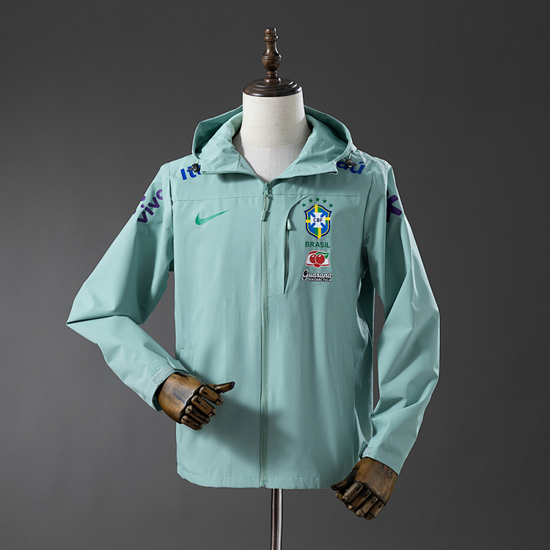 Brazil Windproof Jacket - Light Mint Green, Sizes S-XXL (front)
