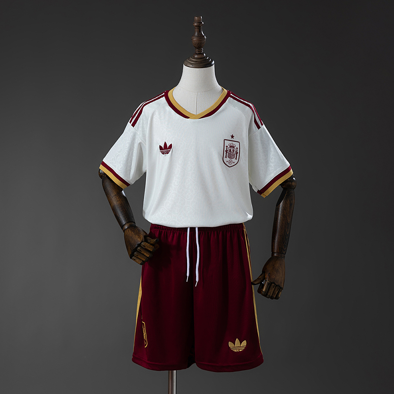 Spain 2026 Away Kids Kit Jersey Size 16-28 (front)