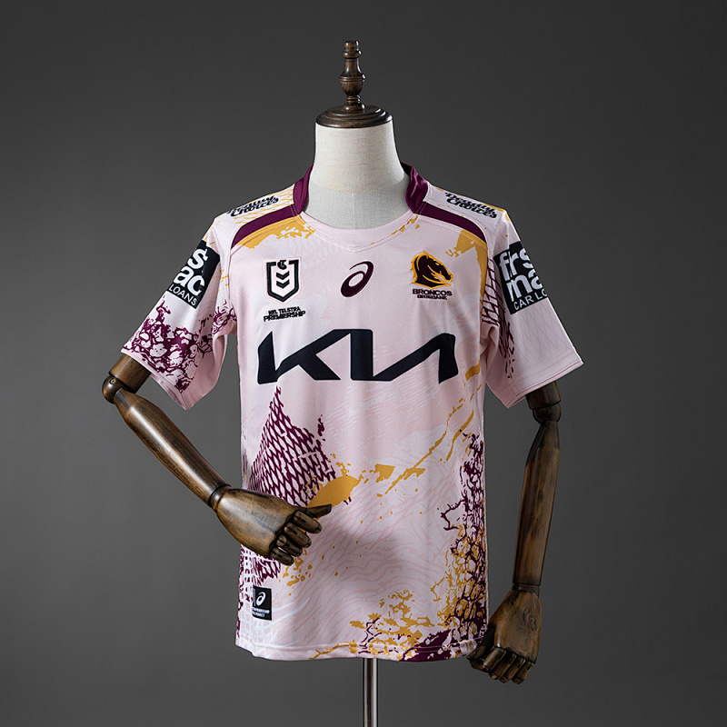 NRL Brisbane Broncos 2025 Indigenous Jersey S-5XL (front)