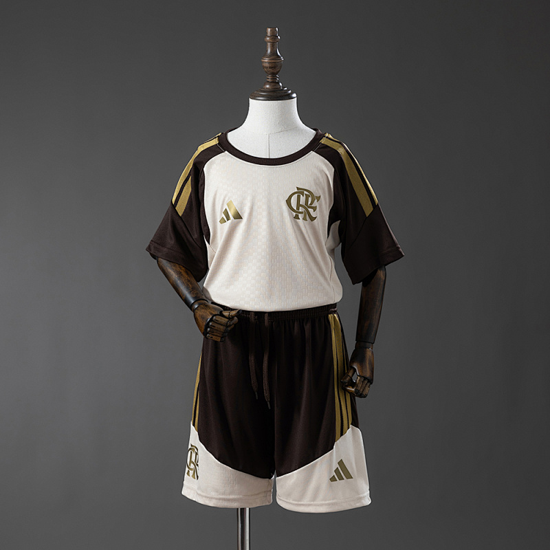 Flamengo 26/27 Kids Kit Training - Brown Size 16-28 (front)