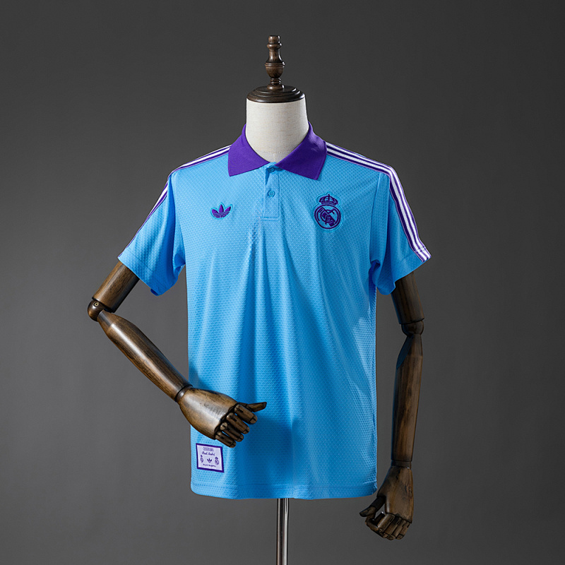 Real Madrid 25/26 POLO - Blue S-XXL (front)