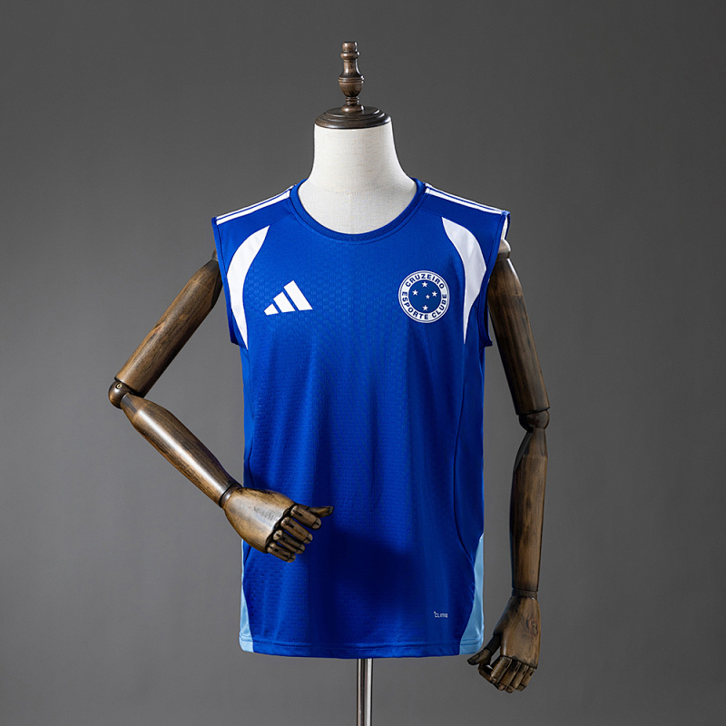 Cruzeiro 26/27 Training - Blue Vest Jersey S-4XL (front)