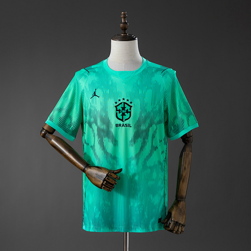 Brazil 2026 Goalkeeper Jersey - Green S-4XL (front)