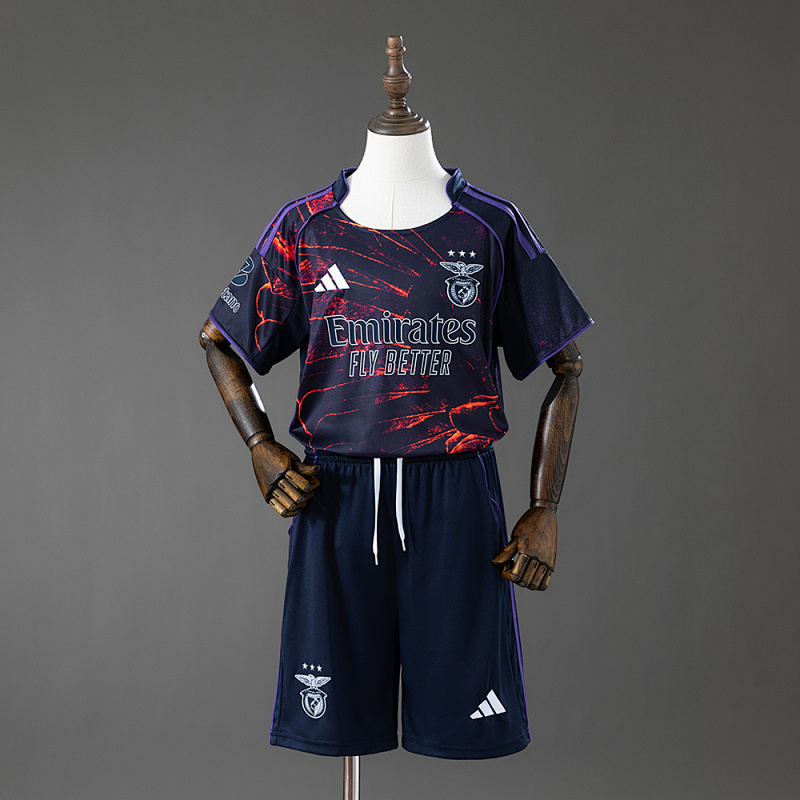 Benfica 26/27 Third Away Kids Kit Jersey Size 16-28 (front)