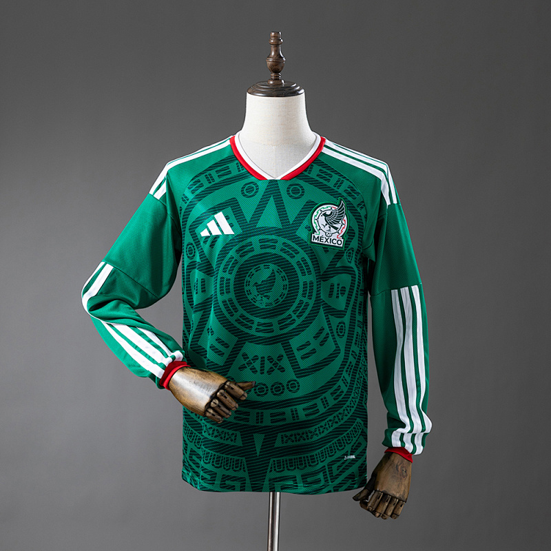 Mexico 2026 Home Long-Sleeve Jersey S-4XL (front)
