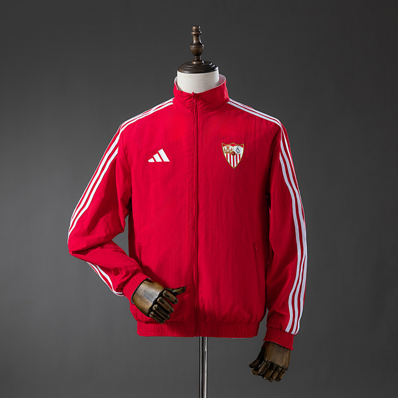 Sevilla Reversible Jacket Windbreaker - Red & White S-XXL (front)