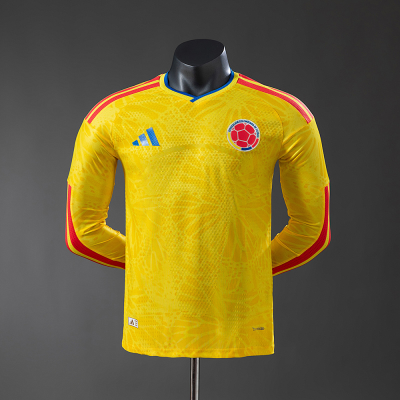 Columbia 2026 Home Long-Sleeve Player Version Jersey S-4XL (front)