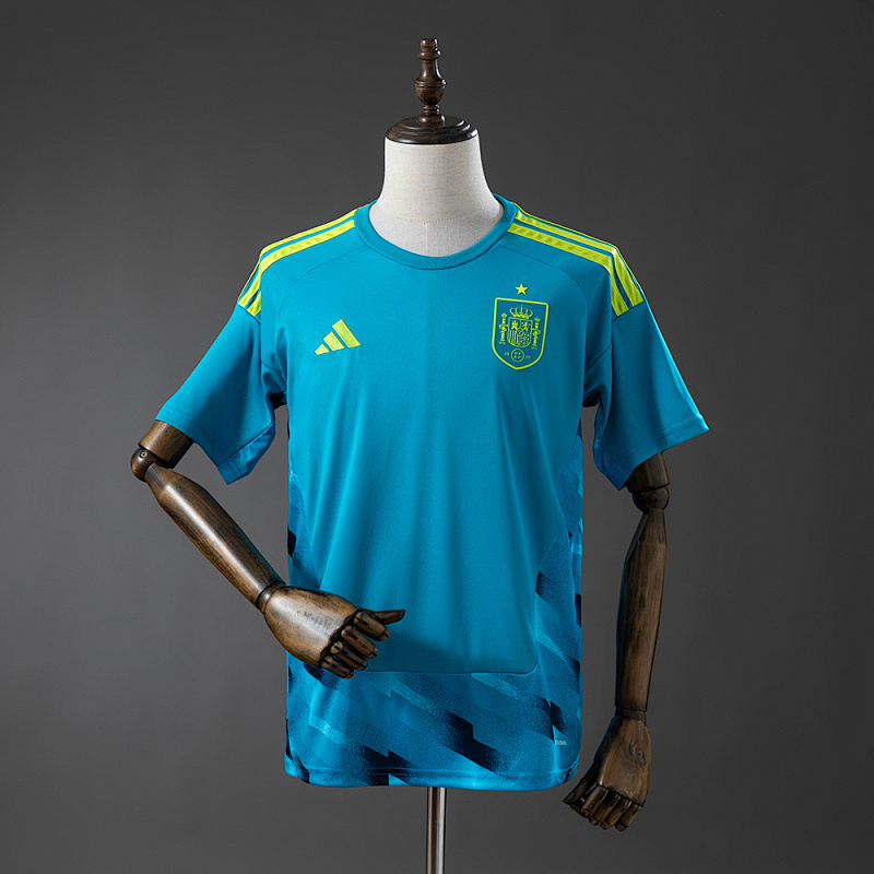 Spain 2026 Goalkeeper - Blue Jersey S-4XL (front)