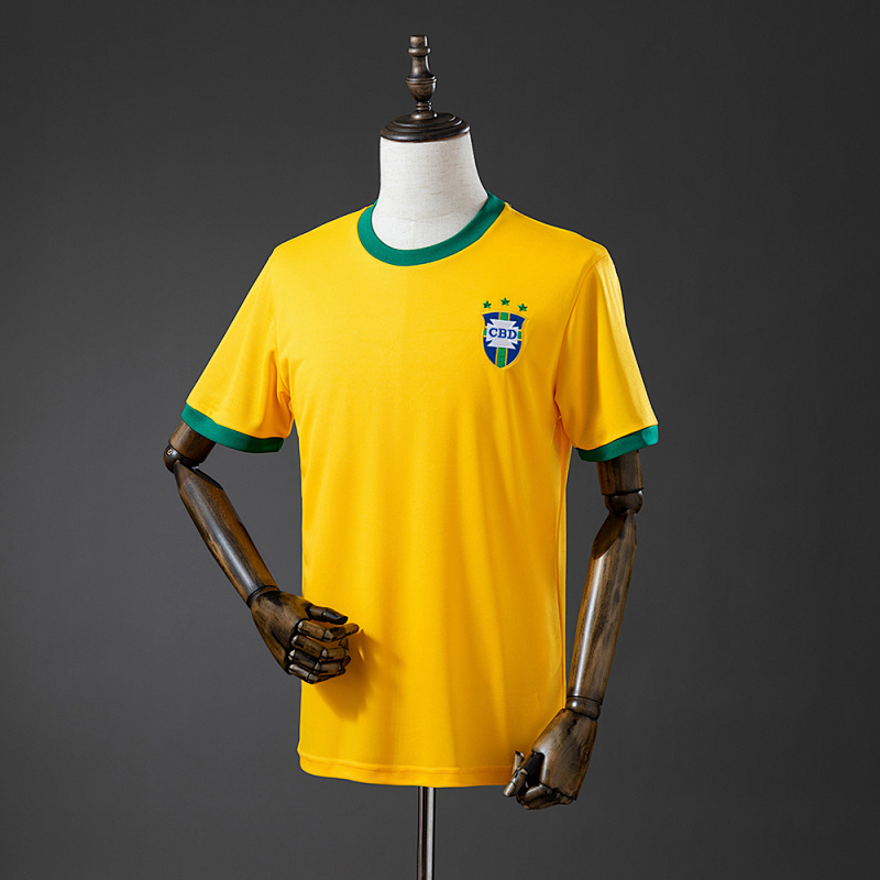 Brazil 1971 Home Retro Jersey S-XXL (front)
