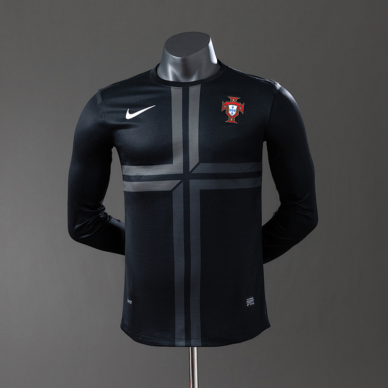 Portugal 2013 Away Long Sleeve Player Version Retro Jersey S-3XL (front)