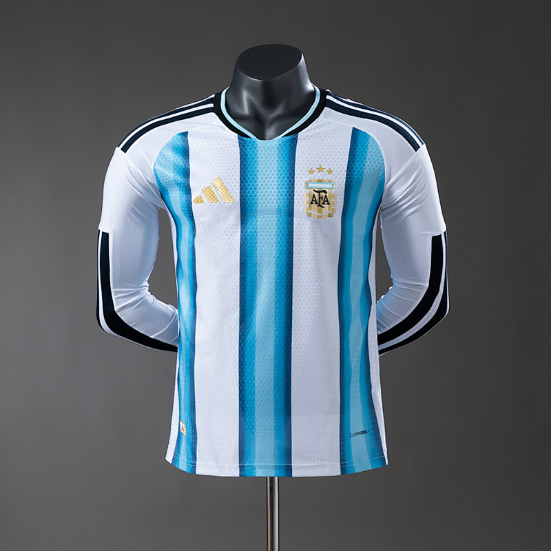 Argentina 2026 Home Long-Sleeve Player Version Jersey S-4XL (front)