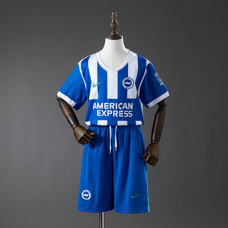 Brighton 25/26 Home Kids kit Jersey SIZE 16-28 (front)