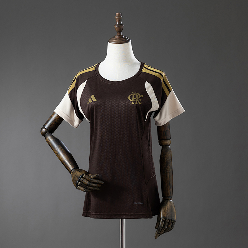 Flamengo 26/27 Women's Training Jersey - Brown Sizes S-XXL (front)