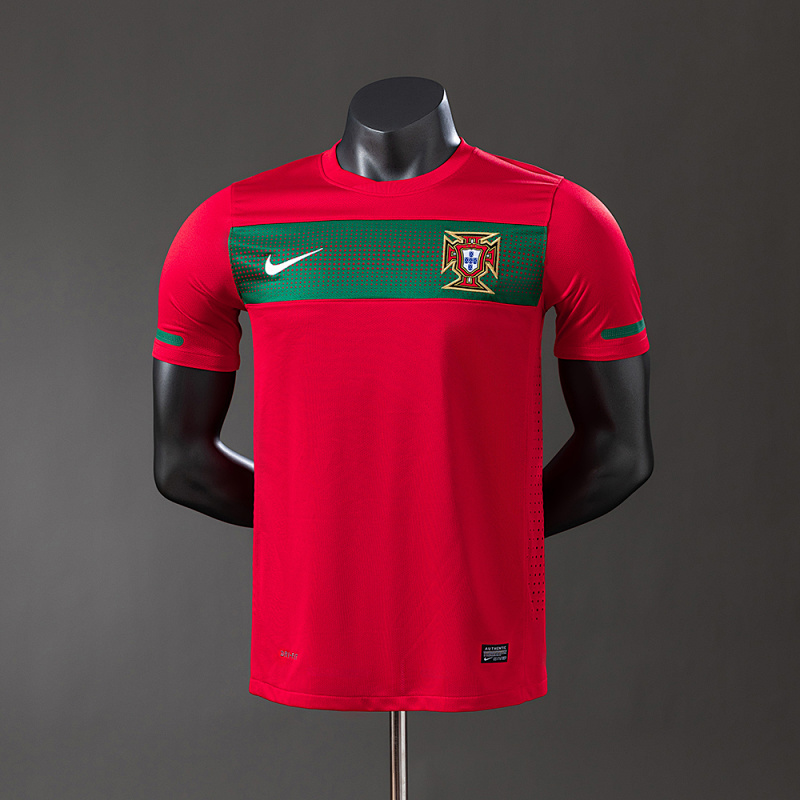 Portugal 2010 Player Version Retro Home Jersey S-3XL (front)