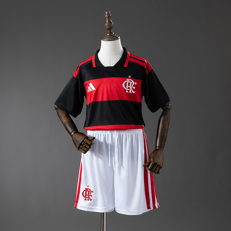 Flamengo 26/27 Home Kids Kit Jersey Size 16-28 (front)